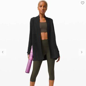 Lululemon Merino Wool Sit In Lotus Wrap Cardigan